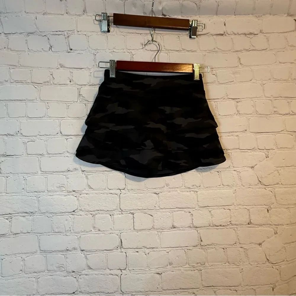 Athleta Girl Camo Lux Swing Skort